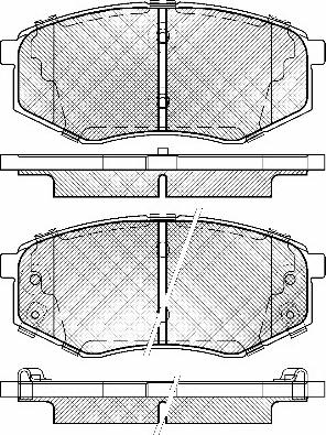 BSF 20050 - Brake Pad Set, disc brake autospares.lv