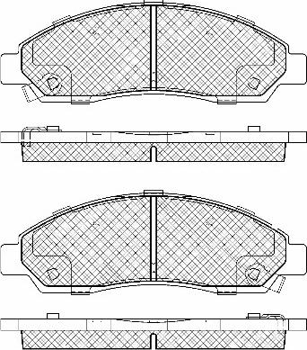 BSF 20052 - Brake Pad Set, disc brake autospares.lv