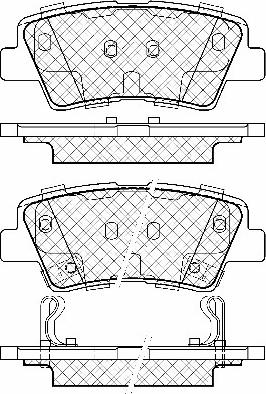 BSF 20057 - Brake Pad Set, disc brake autospares.lv