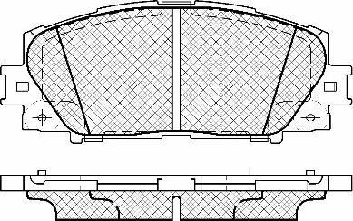 BSF 20060 - Brake Pad Set, disc brake autospares.lv