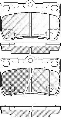 BSF 20062 - Brake Pad Set, disc brake autospares.lv