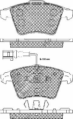 BSF 20001 - Brake Pad Set, disc brake autospares.lv