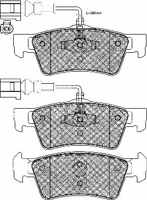 BSF 20003 - Brake Pad Set, disc brake autospares.lv