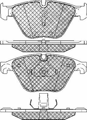 BSF 20019 - Brake Pad Set, disc brake autospares.lv