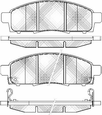 Valeo 671125 - Brake Pad Set, disc brake autospares.lv