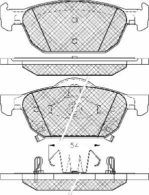 BSF 20039 - Brake Pad Set, disc brake autospares.lv