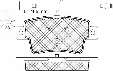 BSF 20035 - Brake Pad Set, disc brake autospares.lv