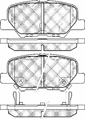 BSF 20025 - Brake Pad Set, disc brake autospares.lv