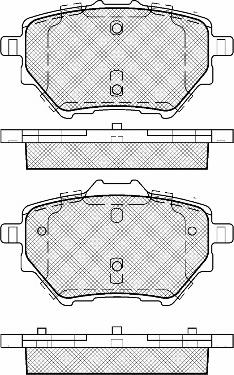 BSF 20026 - Brake Pad Set, disc brake autospares.lv