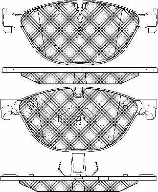 BSF 20020 - Brake Pad Set, disc brake autospares.lv