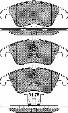 BSF 20073 - Brake Pad Set, disc brake autospares.lv