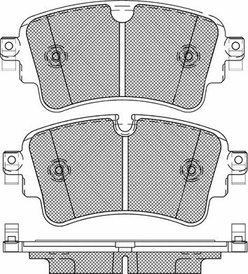 BSF 20195 - Brake Pad Set, disc brake autospares.lv