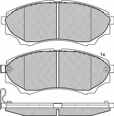 BSF 20192 - Brake Pad Set, disc brake autospares.lv