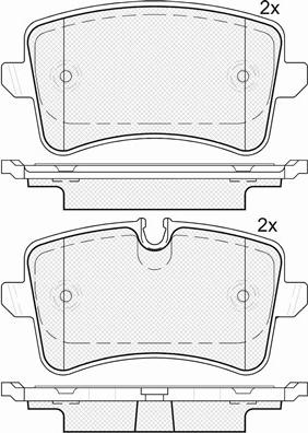 BSF 20143 - Brake Pad Set, disc brake autospares.lv