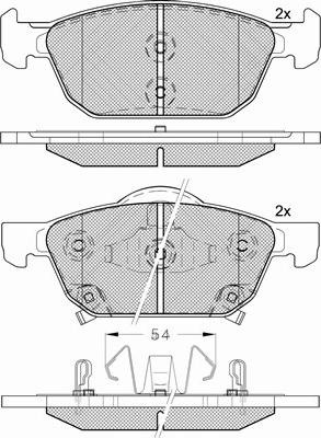 BSF 20159 - Brake Pad Set, disc brake autospares.lv