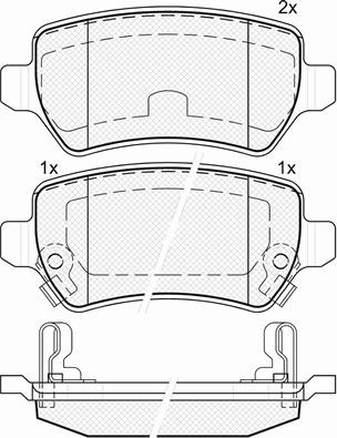 BSF 20156 - Brake Pad Set, disc brake autospares.lv