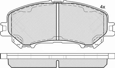 MK Kashiyama D1339M - Brake Pad Set, disc brake autospares.lv