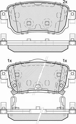 BSF 20161 - Brake Pad Set, disc brake autospares.lv