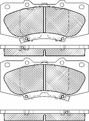 BSF 20100 - Brake Pad Set, disc brake autospares.lv