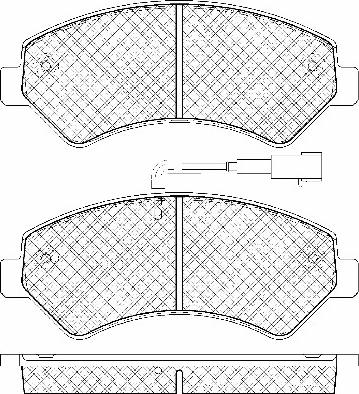 BSF 20110 - Brake Pad Set, disc brake autospares.lv