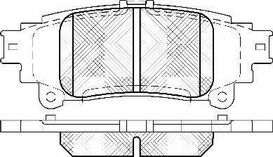 BSF 20113 - Brake Pad Set, disc brake autospares.lv