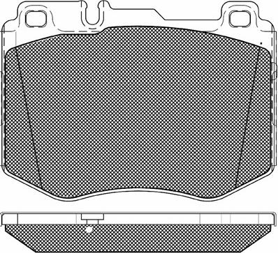 BSF 20184 - Brake Pad Set, disc brake autospares.lv