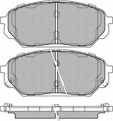 MDR MFP-2H19 - Brake Pad Set, disc brake autospares.lv