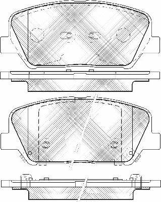 BSF 20121 - Brake Pad Set, disc brake autospares.lv