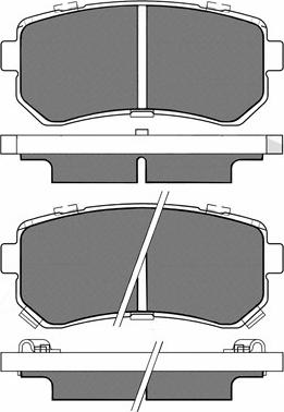 BSF 20261 - Brake Pad Set, disc brake autospares.lv