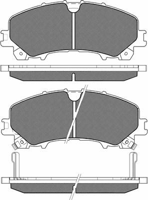 BSF 20224 - Brake Pad Set, disc brake autospares.lv