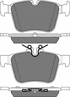 BSF 20222 - Brake Pad Set, disc brake autospares.lv