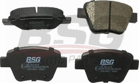 BSG BSG 90-202-019 - Brake Pad Set, disc brake autospares.lv