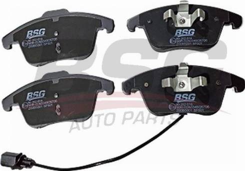 BSG BSG 90-202-016 - Brake Pad Set, disc brake autospares.lv