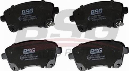 BSG BSG 40-202-004 - Brake Pad Set, disc brake autospares.lv