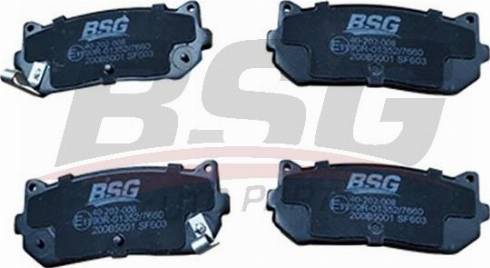 BSG BSG 40-202-008 - Brake Pad Set, disc brake autospares.lv