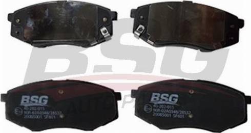 BSG BSG 40-202-015 - Brake Pad Set, disc brake autospares.lv