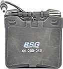 BSG BSG 60-200-049 - Brake Pad Set, disc brake autospares.lv