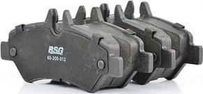 BSG BSG 60-200-012 - Brake Pad Set, disc brake autospares.lv