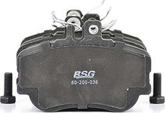 BSG BSG 60-200-036 - Brake Pad Set, disc brake autospares.lv