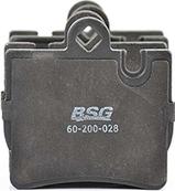 BSG BSG 60-200-028 - Brake Pad Set, disc brake autospares.lv