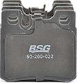 BSG BSG 60-200-022 - Brake Pad Set, disc brake autospares.lv