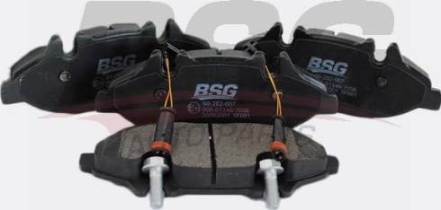 BSG BSG 60-202-007 - Brake Pad Set, disc brake autospares.lv