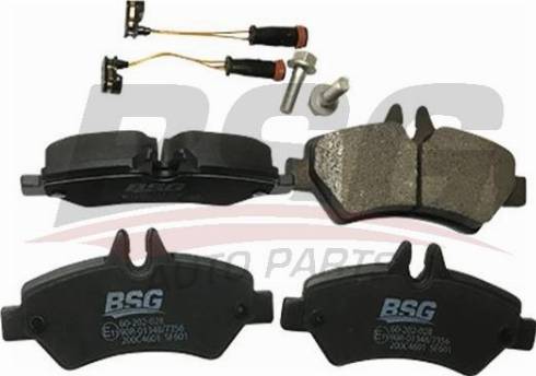 BSG BSG 60-202-028 - Brake Pad Set, disc brake autospares.lv