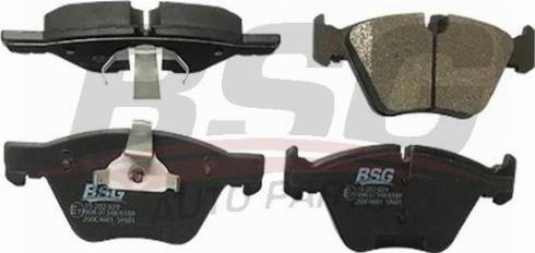 BSG BSG 15-202-029 - Brake Pad Set, disc brake autospares.lv