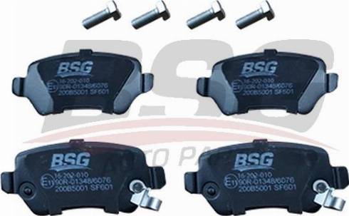 BSG BSG 16-202-010 - Brake Pad Set, disc brake autospares.lv