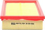 BSG BSG 30-135-006 - Air Filter, engine autospares.lv