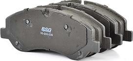 BSG BSG 30-200-036 - Brake Pad Set, disc brake autospares.lv