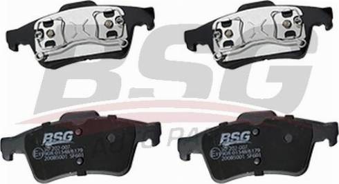 BSG BSG 30-202-007 - Brake Pad Set, disc brake autospares.lv