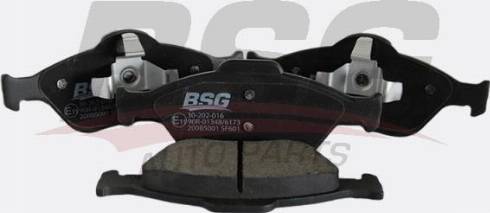 BSG BSG 30-202-016 - Brake Pad Set, disc brake autospares.lv