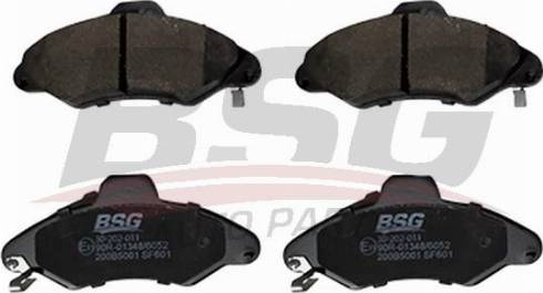 BSG BSG 30-202-011 - Brake Pad Set, disc brake autospares.lv